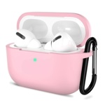 Funda Airpods 3 Rosa Silicona Con Gancho