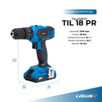 Taladro Percutor Inalam Litio Logus 18v Max + Maletin