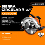 Sierra Circular Lusqtoff 1500w Disco 7 1/4 184 Mm CSL1500-8