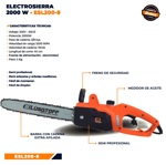 Electrosierra Motosierra Lusqtoff Esl200-8 2000w 40cm 50hz