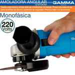 Amoladora Angular Gamma 115mm Kit Maletin + Discos + Regalos