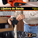 Lijadora Banda Electrica Black Decker 680 W Br318 Madera