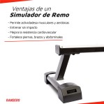 Simulador de Remo Randers ARG-905 Plegabl Magnético Aluminio