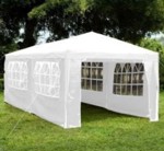 Gazebo Rafia Exahome 6x3 con puerta y ventanas