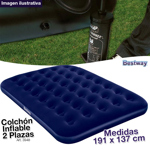 Colchon Inflable 2 Plazas Bestway 191 X 137 Cm + Inflador