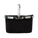 Canasta Lunchera Termica Plegable Picnic Negro