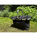 Canasta Lunchera Termica Plegable Picnic Negro