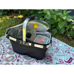 Canasta Lunchera Termica Plegable Picnic Negro