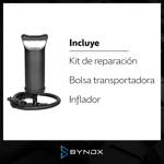 Colchón Inflable Bynox 1 Plaza 185x74cm con Inflador