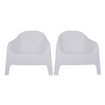 Juego de 2 Sillones Skarpo Blanco