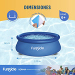 Pileta Inflable Funsicle Redonda 1135lts Azul