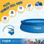 Pileta Inflable Funsicle Redonda 5455 Lts Azul