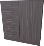 CHIFONIERS 3400 2P 5C 120CM LI MUEBLES ORLANDI