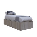 Cama Box EMC 1 Plaza con 3 Cajones y 1 Zapatero Helsinki