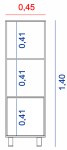 COLUMNA 1P 0,45M 4103-COE TABLES