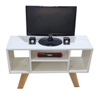 Mesa Rack de TV Escandinava en Melamina 42 Pulgadas