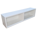 Mueble Flotante Rack TV con fondo blanco en Melamina