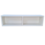 Mueble Flotante Rack TV con fondo blanco en Melamina