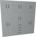 Placard 2 Cuerpos con 12 Puertas 212 Cm 3553 Venecia MUEBLES ORLANDI