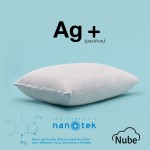 ALMOHADA  SET x2 VELLON SILICONADO CON NANO TECNOLOGIA AG+