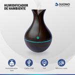 Humidificador Vaporizador Aromaterapia Aire Saludable Dc Usb