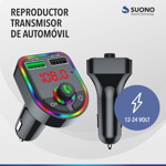 Transmisor Fm Cargador Para Auto Reproductor Mp3