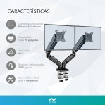 Soporte Tv/ Monitor Doble Brazo de Mesa Nictom SMH02 13 a 29 Pulgadas Articulado