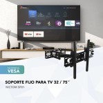 Soporte Tv/Monitor Doble Brazo de Pared Nictom SP01 32 a 82 Pulgadas Articulado