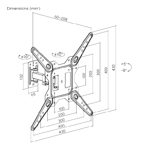 Soporte De TvMóvil Con Brazo Extensible TV 32 a 55" Niviko 30Kg