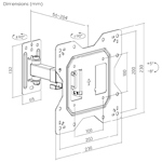 Soporte De Tv Móvil Con Brazo Extensible TV 23 a 43" Niviko 35Kg