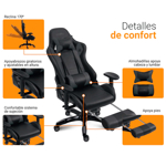 Silla Gamer APOLO LEVEL UP  Con Apoya Pies