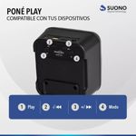 Parlante Portátil 3" Suono Bluetooth Flame Light Fm Recargable