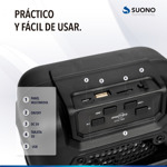 Parlante Portatil Bluetooth Suono Retroiluminado Luz