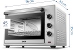 Horno Eléctrico BHE45S22 45 Litros 2000 W Plata BGH