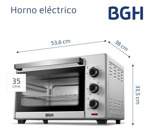 Horno Eléctrico Bgh 35 Litros Bhe35s22