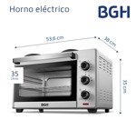 Horno Eléctrico Bgh 35 Litros Bhe35s22a