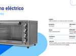 Horno de Mesa Electrico Enova 35L