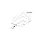 Anafe Domec AEX2G, eléctrico, 2 hornallas, acero inoxidable