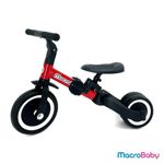 TRICICLO PATACLETA 2 EN 1 MACROBABY ROJO