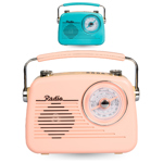 Radio Vintage Inalámbrica Parlante Portátil Bluetooth Am Fm