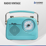 Radio Vintage Inalámbrica Parlante Portátil Bluetooth Am Fm