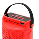 Parlante Potenciado Panacom SP1310 Bluetooth Aux Radio Rojo