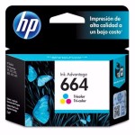 Cartucho de Tinta HP 664 F6V28AL TRICOLOR original 3775 3785