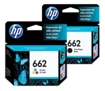 Kit De Cartuchos Hp 662 Advantage Tricolor + Negro Original