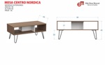 MESA CENTRO NORDICA CARV MEZZO - BLANCO