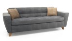 Sillón Aero 3 cuerpos Pana Gris 2.2 MTS