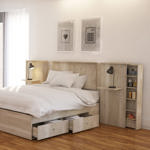 Respaldo Cabecera de Cama con cajón de guardado 300 x 110 x 45 cm 3014 HEL