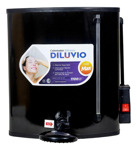 Ducha Electrica Calefon Diluvio Max 20 Litros Loza Completo Color Negro