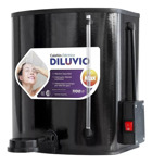 Ducha Electrica Calefon Diluvio Max 20 Litros Loza Completo Color Negro