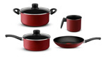 Set 6 Piezas Tefal Red Surprise Con Antiadherente Cocina